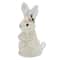 11" Beige Plush Standing Easter Bunny Rabbit Girl Figure
